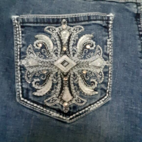 Red Camel Jeans Women's Size 11 Blue Denim Bootcut Jeans Embroidered - Picture 5 of 8